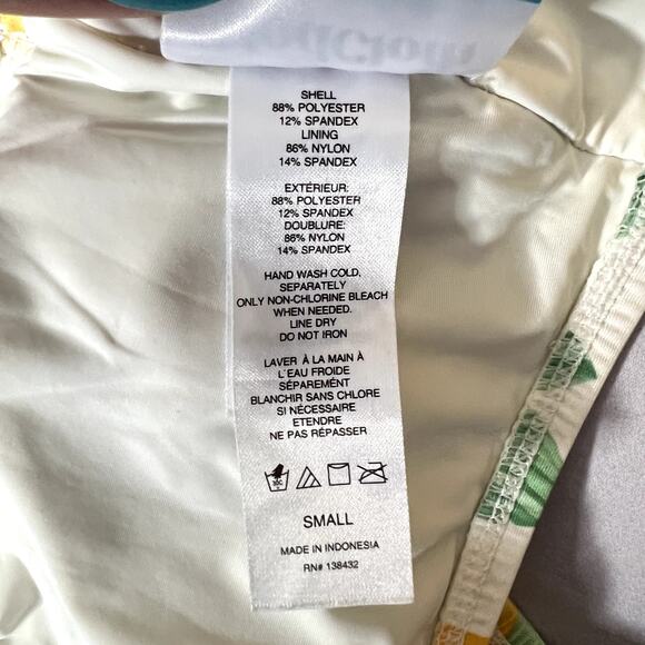 Mod Cloth Lemon Print Summer Bikini Bottoms Hight Waisted Size Small - Picture 11 of 11